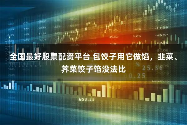 全国最好股票配资平台 包饺子用它做馅，韭菜、荠菜饺子馅没法比